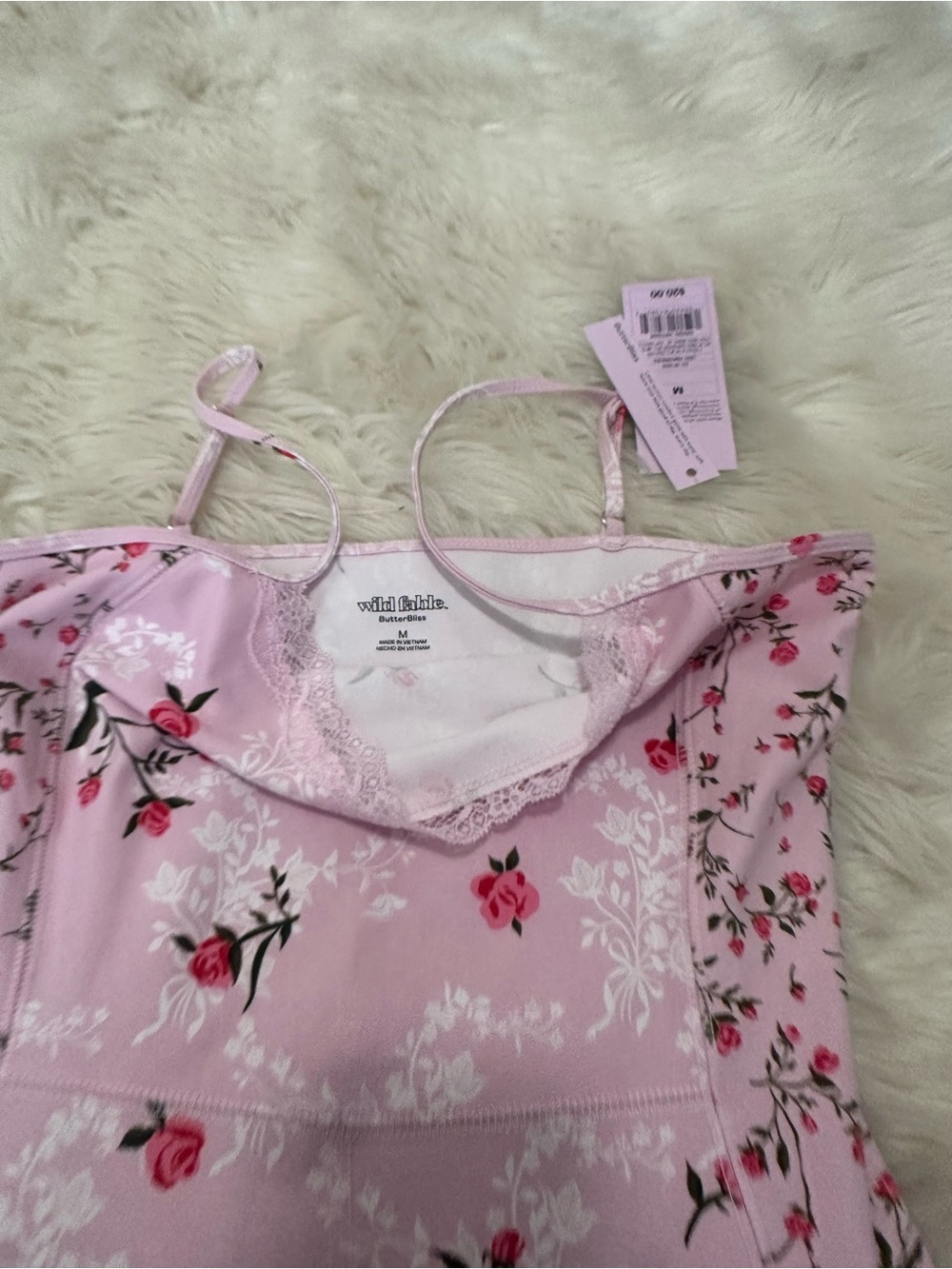 wild fable Light Pink Floral Cami Romper - Picture 2 of 3